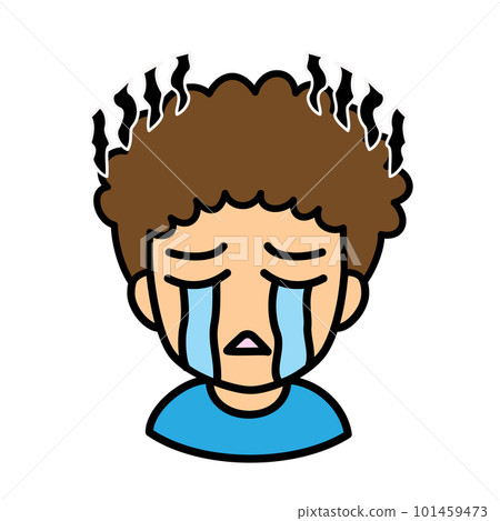 Icons that can be used in blogs Vector version Male 02 Natural perm Crying face Icons that can be used in blogs Vector version Male 02 Natural perm Crying face 101459473