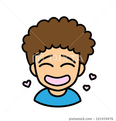 博客圖標矢量版男02自然燙尷尬臉 101459476