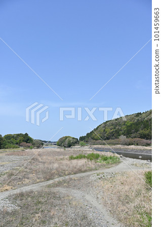 栃木縣大田原市中川河床風景 栃木縣大田原市中川河床風景 101459663