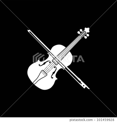 Violin Viola Cello Fiddle Contrabass Double Bass Vector Design	 101459928