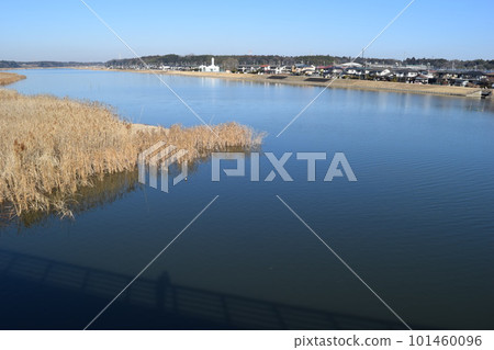 Yata River Flows into Ushikunuma Ibaraki Prefecture Yata River Flows into Ushikunuma Ibaraki Prefecture 101460096