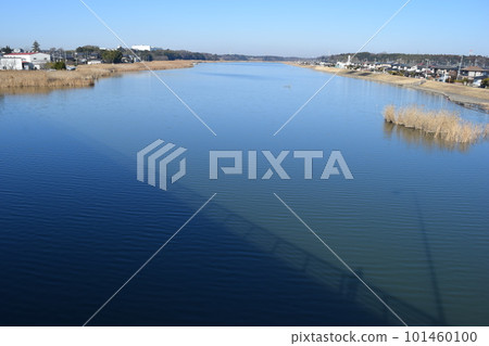Yata River Flows into Ushikunuma Ibaraki Prefecture 101460100
