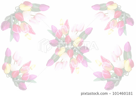 Background with a bouquet of colorful tulips Background with a bouquet of colorful tulips 101460181