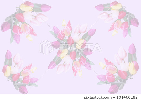 Background with a bouquet of colorful tulips Background with a bouquet of colorful tulips 101460182