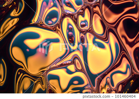 Molten, Fluid Metallic Texture Molten, Fluid Metallic Texture 101460404