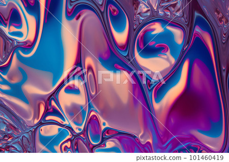 Molten, Fluid Metallic Texture 101460419