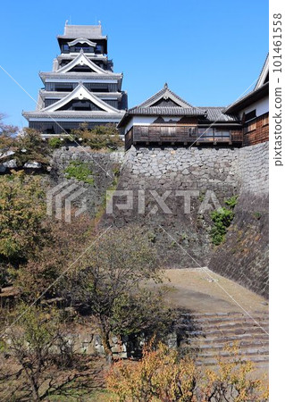 熊本城堡城堡塔和本丸御殿場 熊本城堡城堡塔和本丸御殿場 101461558
