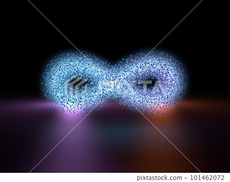 Detailed and colorful infinite or endless loop - 3d Illustration Detailed and colorful infinite or endless loop - 3d Illustration 101462072