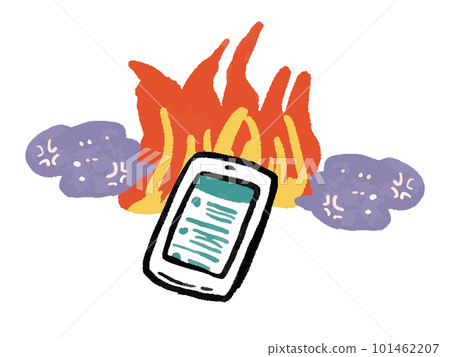 Internet flame illustration Internet flame illustration 101462207