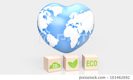 The earth map on heart for eco concept 3d rendering The earth map on heart for eco concept 3d rendering 101462692