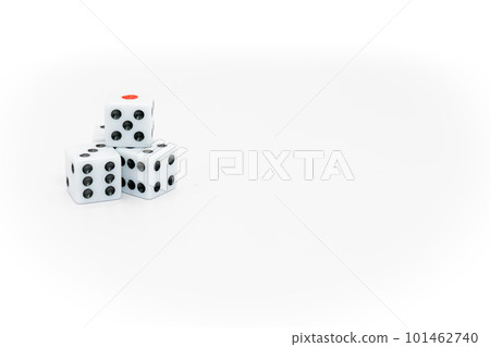 dice with white background dice with white background 101462740