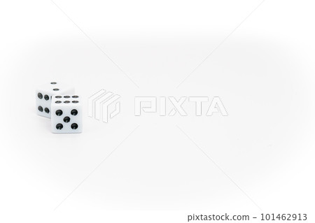 dice on white background dice on white background 101462913