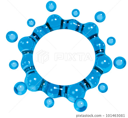 逼真的水皇冠會徽矢量圖 101463081