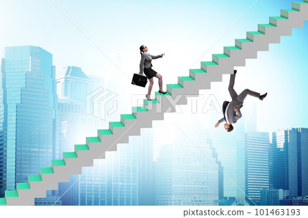 Gender equality concept with man and woman 101463193