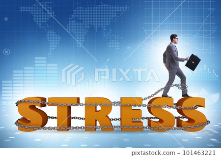 Concept of work related stress with businessman Concept of work related stress with businessman 101463221