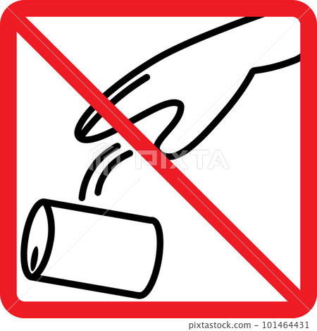 禁止亂丟空罐簡圖 101464431