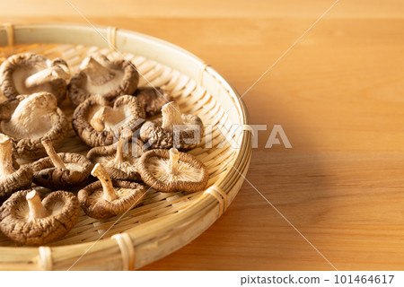 Sun-dried shiitake mushrooms Dried shiitake mushrooms to increase nutrients Dried shiitake mushrooms 101464617