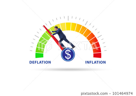 Inflation and deflation business concept 101464974