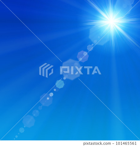 Blue sky and sun CG Blue sky and sun CG 101465561
