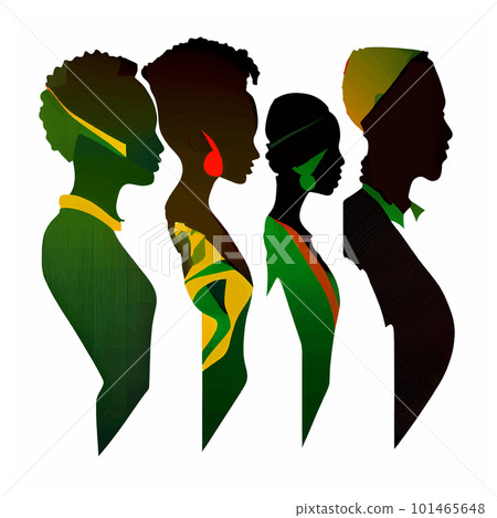 vector set illustration of silhouette crowd celebrate Black history month isolated on white background vector set illustration of silhouette crowd celebrate Black history month isolated on white background 101465648
