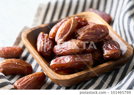 Seeded dried dates on a plate Seeded dried dates on a plate 101465799
