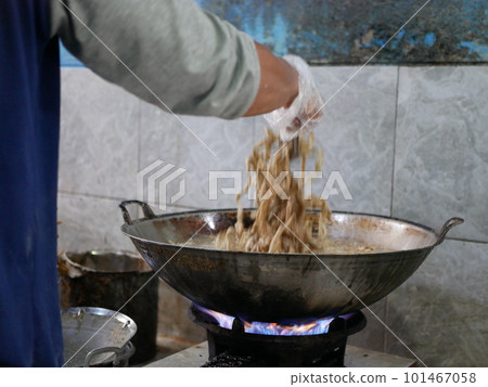 Making keripik usus ayam or chicken intestine crisphy at home. is a processed chicken intestine that is made into chips. It tastes savory and has a crunchy texture that can be used as a snack. Making keripik usus ayam or chicken intestine crisphy at home. is a processed chicken intestine that is made into chips. It tastes savory and has a crunchy texture that can be used as a snack. 101467058