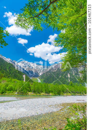 [Scenic view] Kamikochi in early summer [Nagano Prefecture] 101467315