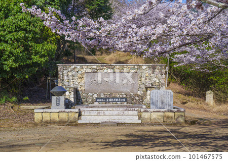 Otsu Soroban Monument, Miidera Observatory, Cherry Blossom Season 101467575