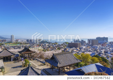 從三井寺觀景台看到的志賀觀音堂（南院不動所伽藍） 101467582
