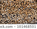 Stacked firewood 101468501