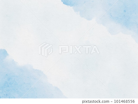 Abstract art blue watercolor stains background on watercolor paper textured for design templates invitation card Abstract art blue watercolor stains background on watercolor paper textured for design templates invitation card 101468556