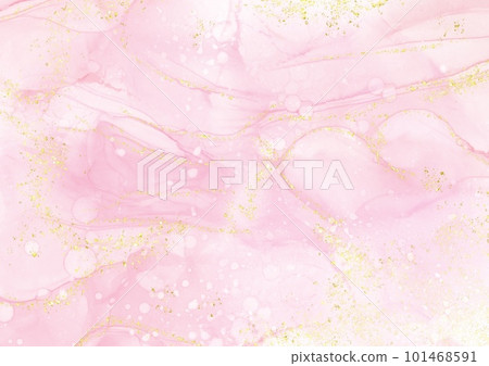 Pink watercolor stains and splatter grunge background texture. paper textured for design templates invitation card 101468591