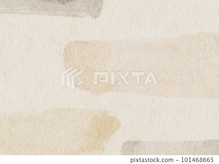 Abstract beige watercolor painting with grunge brush in earth tone color, watercolor paper texture background 101468665