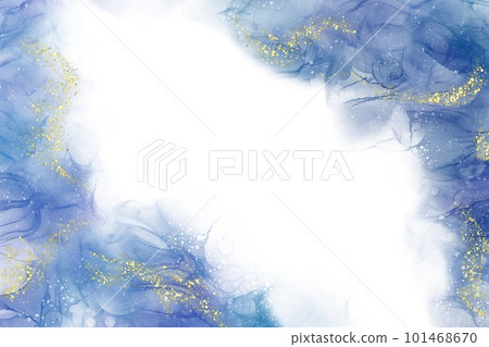 Modern art painting in alcohol ink, Abstract fluid art luxury marble stone texture background 101468670