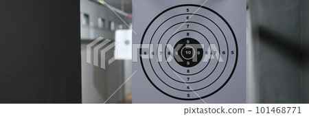 Target with numbers for shooting at rifle range 101468771