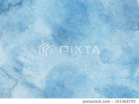 Abstract art blue watercolor stains background on watercolor paper textured for design templates invitation card Abstract art blue watercolor stains background on watercolor paper textured for design templates invitation card 101468795