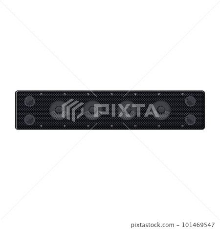 black soundbar audio cartoon vector illustration black soundbar audio cartoon vector illustration 101469547