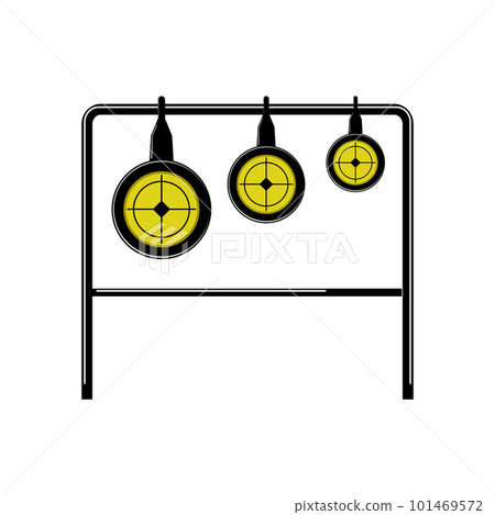 black shooting target cartoon vector illustration black shooting target cartoon vector illustration 101469572