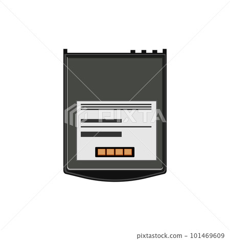 low mobile phone battery cartoon vector illustration 101469609