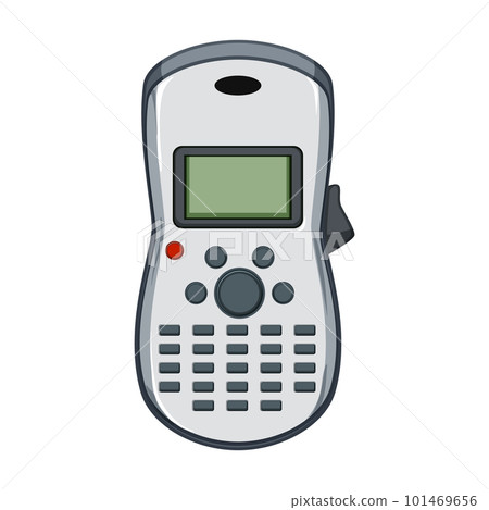 adhesive label printer cartoon vector illustration 101469656