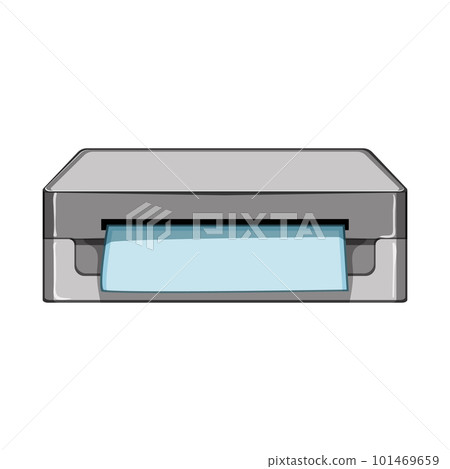 paper label printer cartoon vector illustration paper label printer cartoon vector illustration 101469659