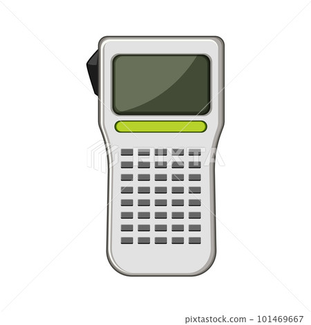barcode label printer cartoon vector illustration barcode label printer cartoon vector illustration 101469667