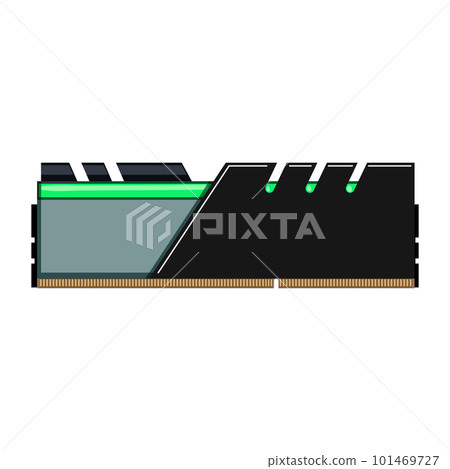 pc desktop memory cartoon vector illustration 101469727