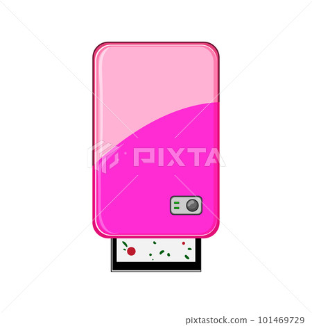 modern compact photo printer cartoon vector illustration 101469729