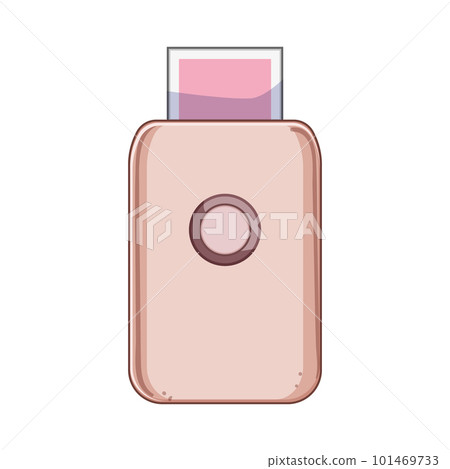 desktop compact photo printer cartoon vector illustration 101469733