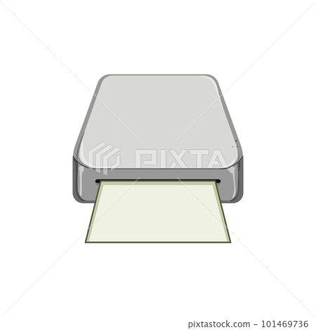 business compact photo printer cartoon vector illustration 101469736
