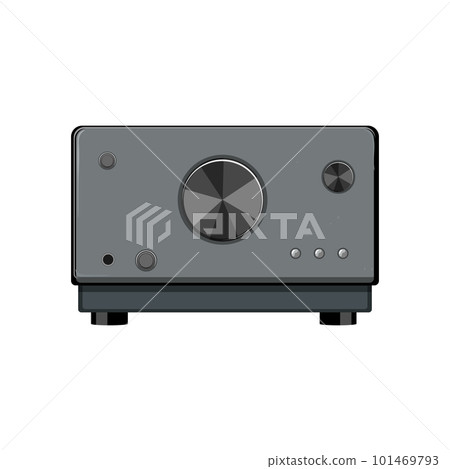 sound av receiver cartoon vector illustration-插圖素材 [101469793] - PIXTA圖庫