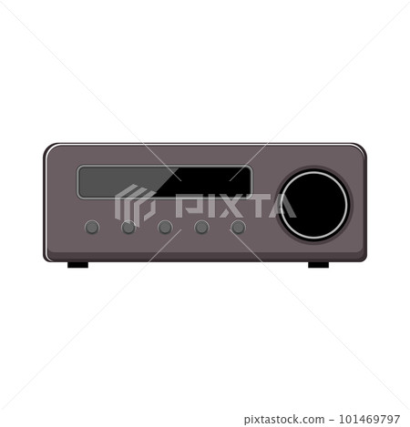 amplifier av receiver cartoon vector illustration amplifier av receiver cartoon vector illustration 101469797