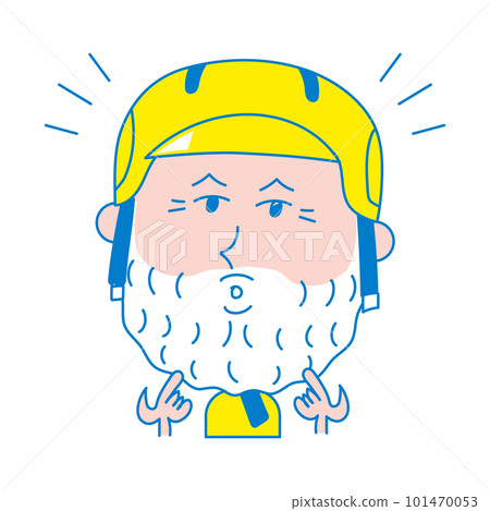 戴頭盔的老人 101470053