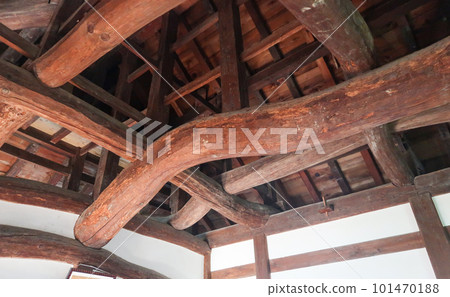 Interior of Hikone Castle, a national treasure in Shiga Prefecture, Japan Interior of Hikone Castle, a national treasure in Shiga Prefecture, Japan 101470188